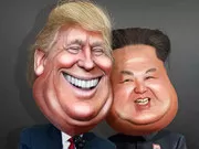 Hình ảnh game Trump vÃ  Kim Jong Un